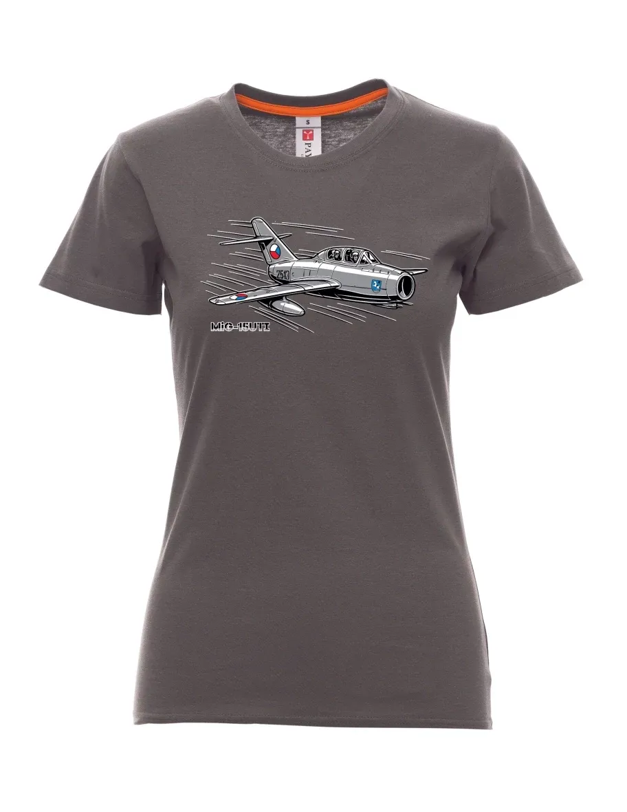 Rauch T-Shirt für Damen Flugzeug MiG-15UTI
