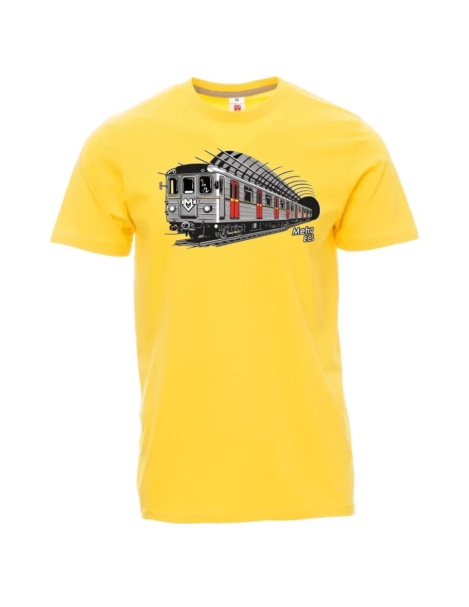 Gelbes T-Shirt für Männer U-Bahn EČS