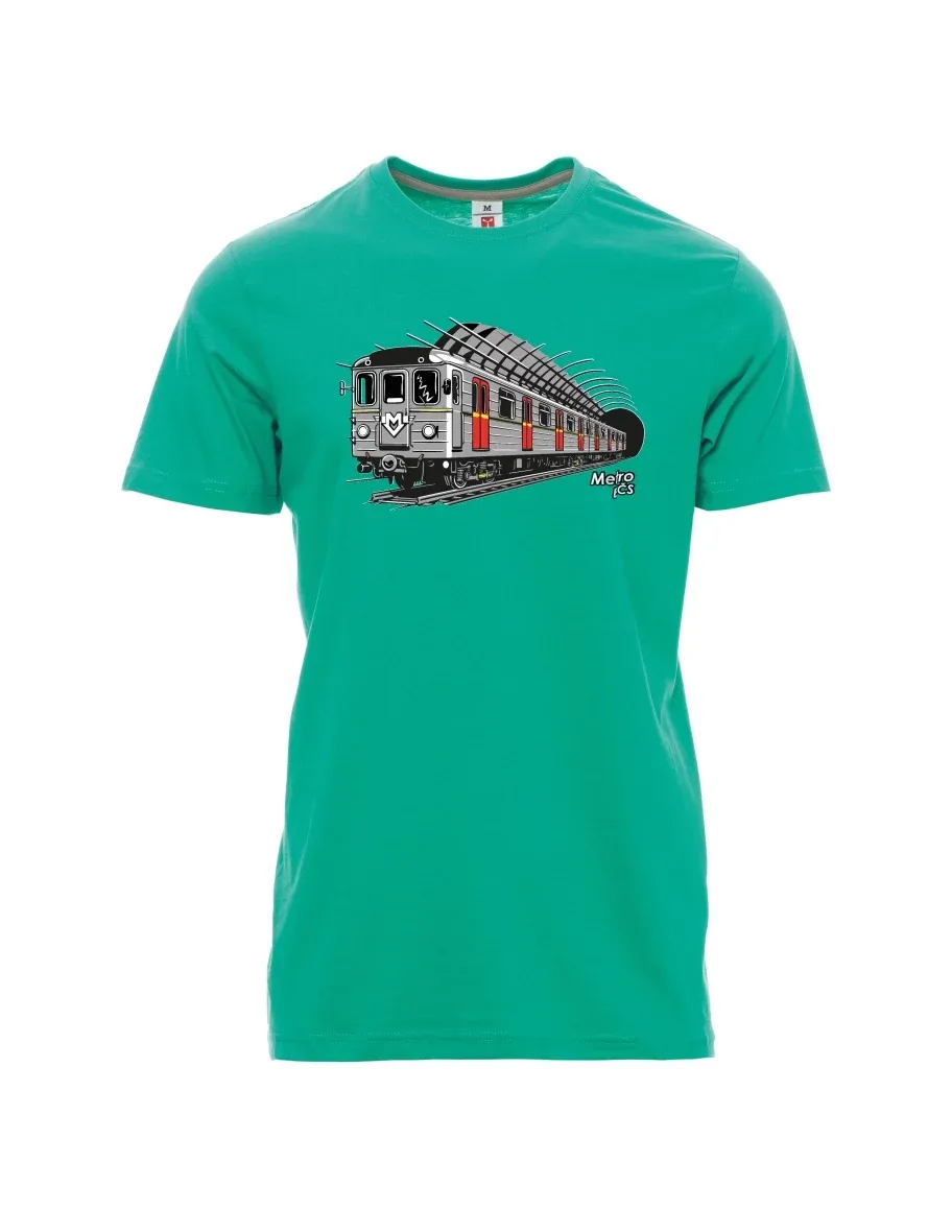 Smaragde T-Shirt für Männer U-Bahn EČS