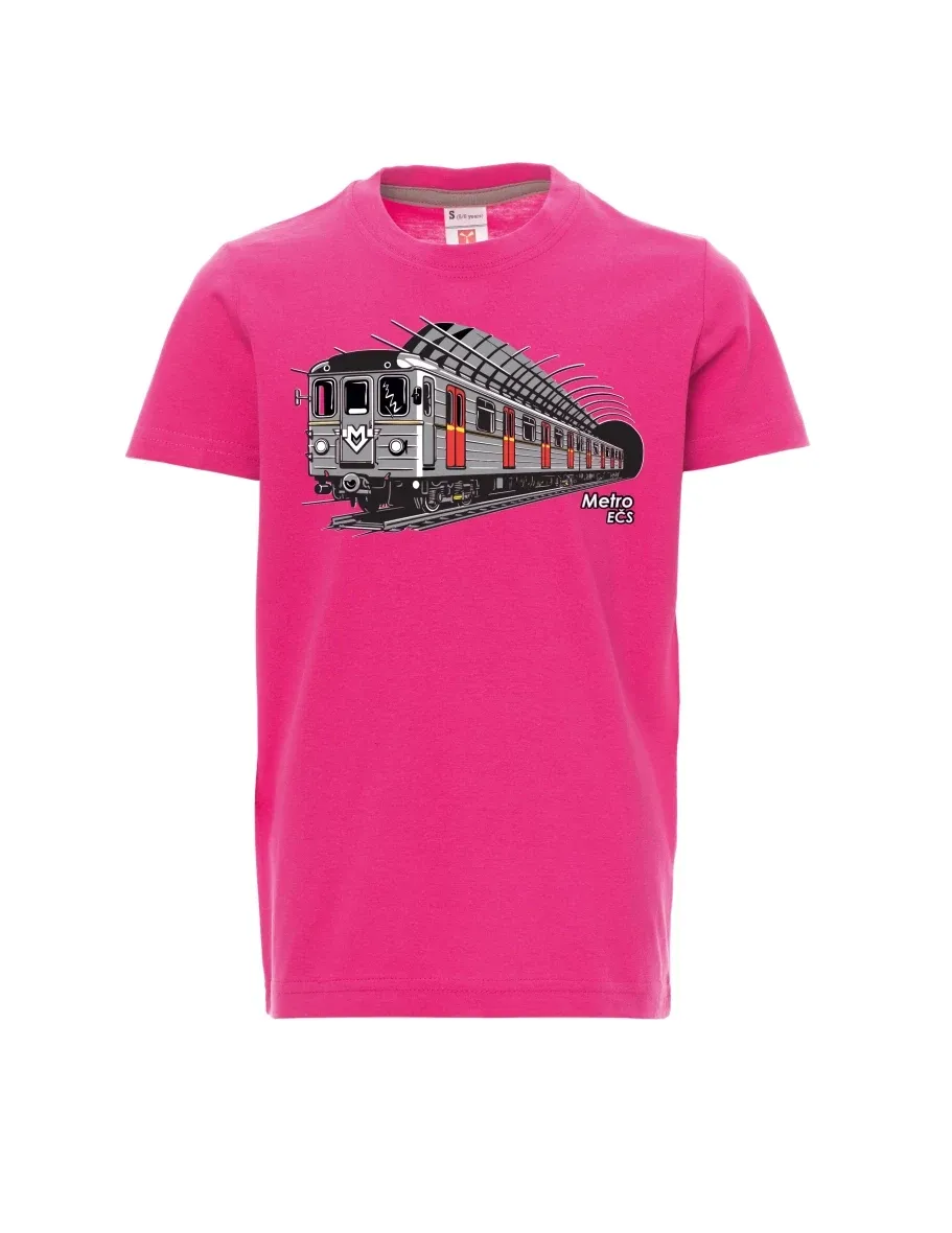 Rosa Kinder T-Shirt U-Bahn EČS