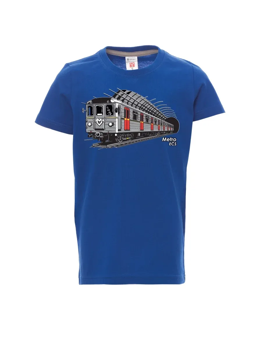 Blaues Kinder T-Shirt U-Bahn EČS