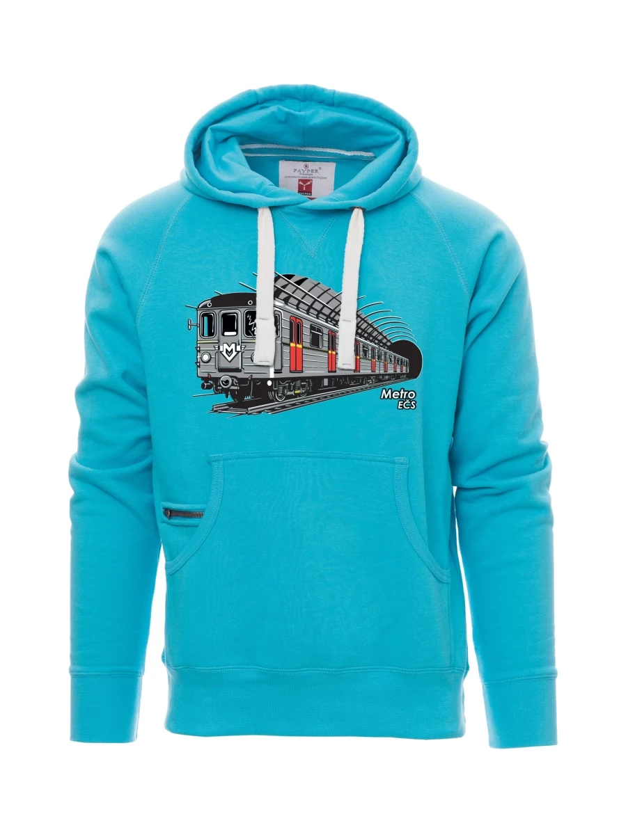 Hellblaues Sweatshirt für Männer U-Bahn EČS