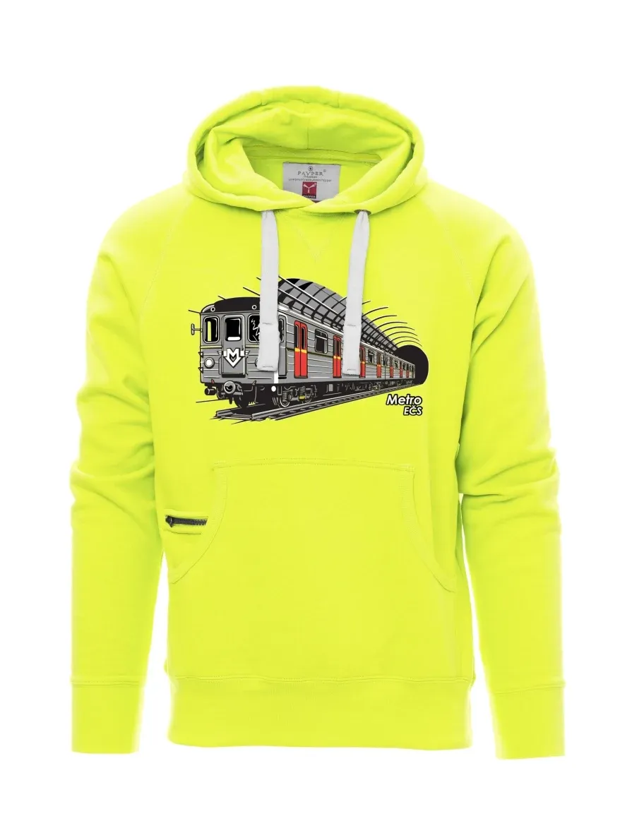 Fluoreszierendes Sweatshirt für Männer U-Bahn EČS