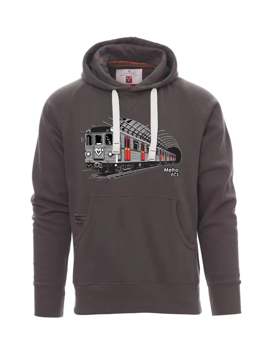 Graues Sweatshirt für Männer U-Bahn EČS
