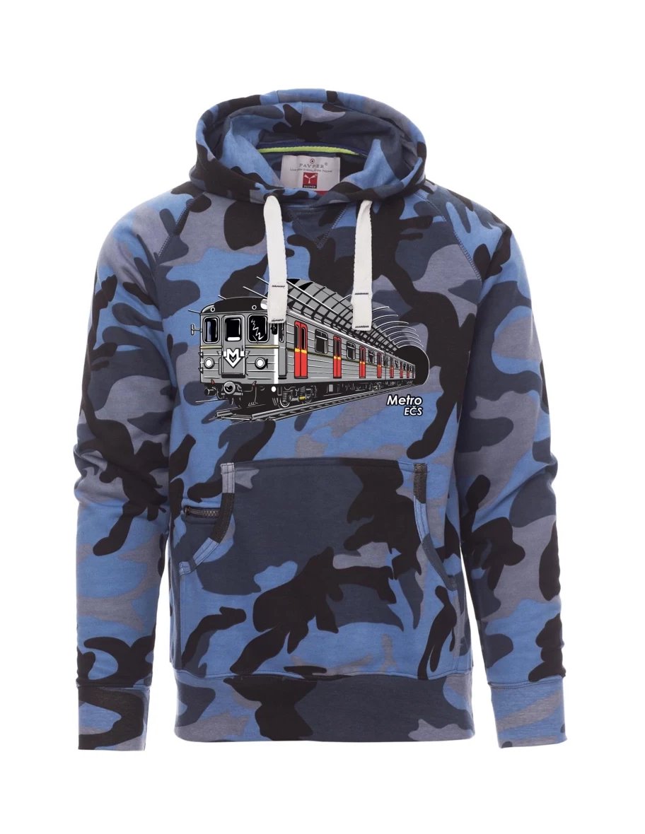 Tarnung blaues Sweatshirt für Männer U-Bahn EČS