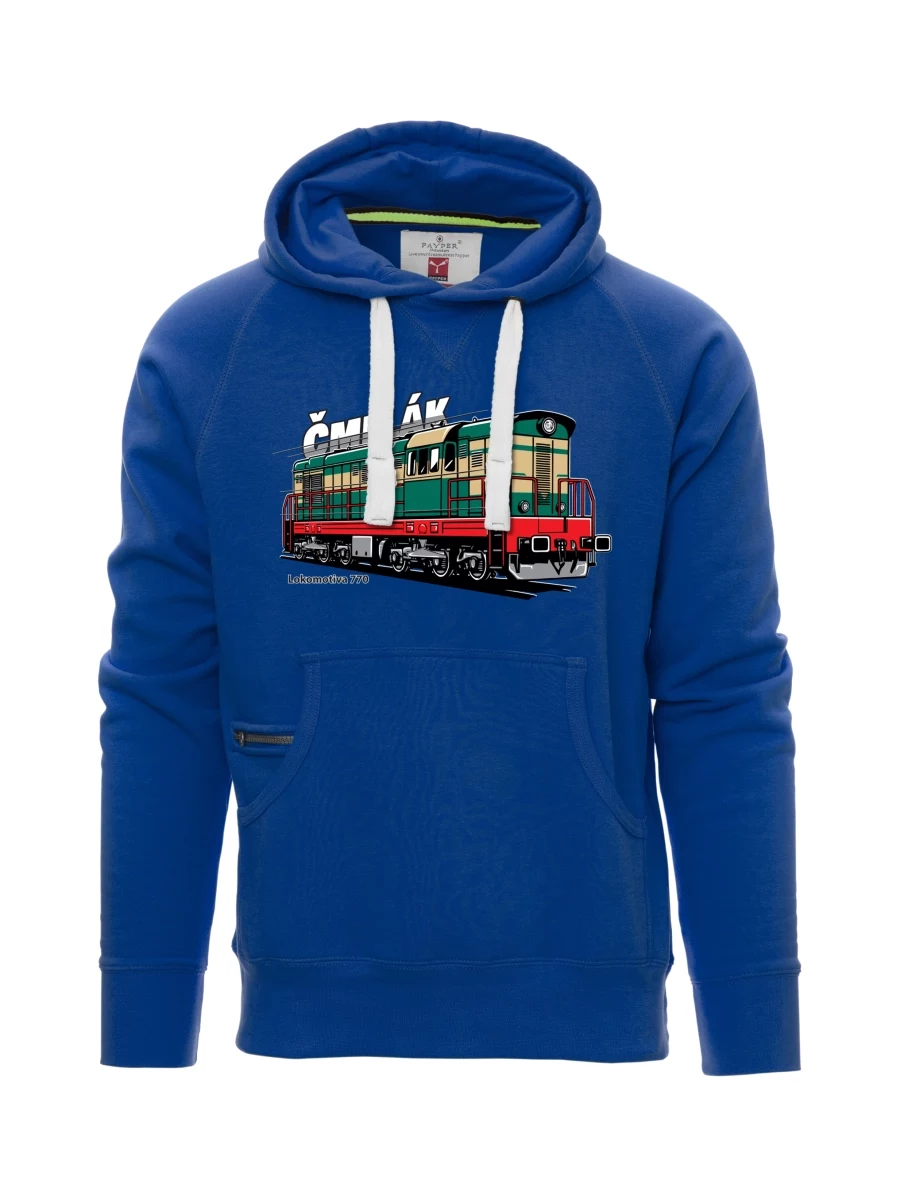 Blaues Sweatshirt für Männer Lokomotive 770 „Čmelák“