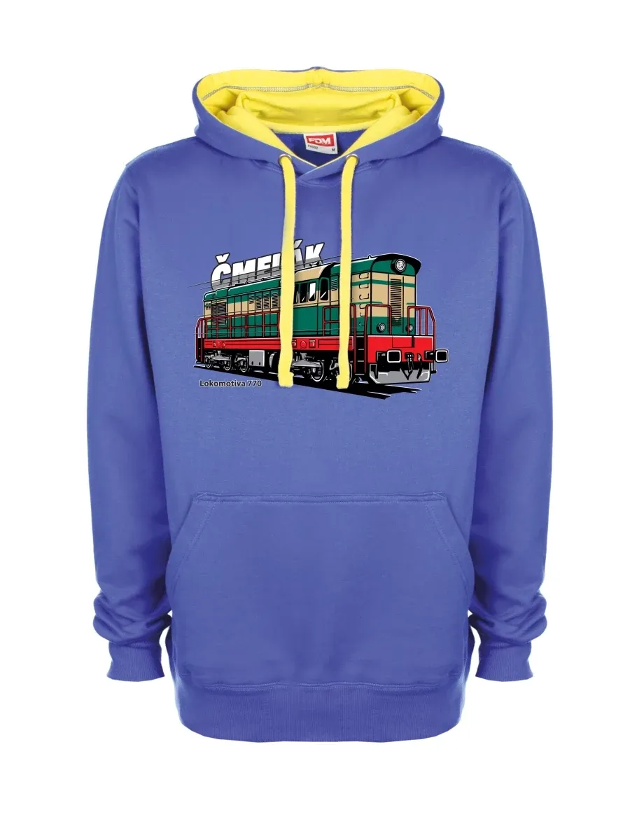 Gelb-blaues Sweatshirt Lokomotive 770 „Čmelák“