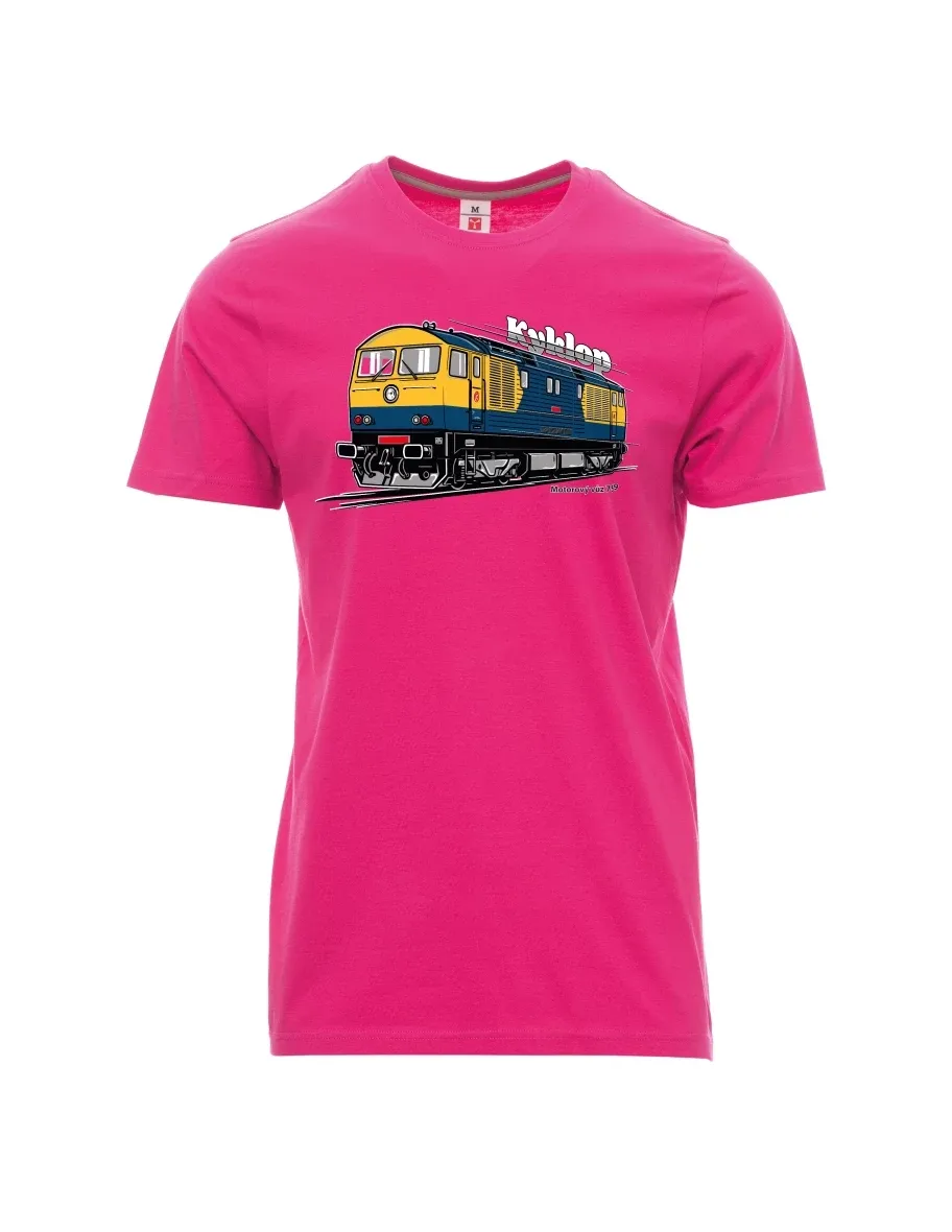 Rosa T-Shirt für Männer Triebwagen 759 „Kyklop“