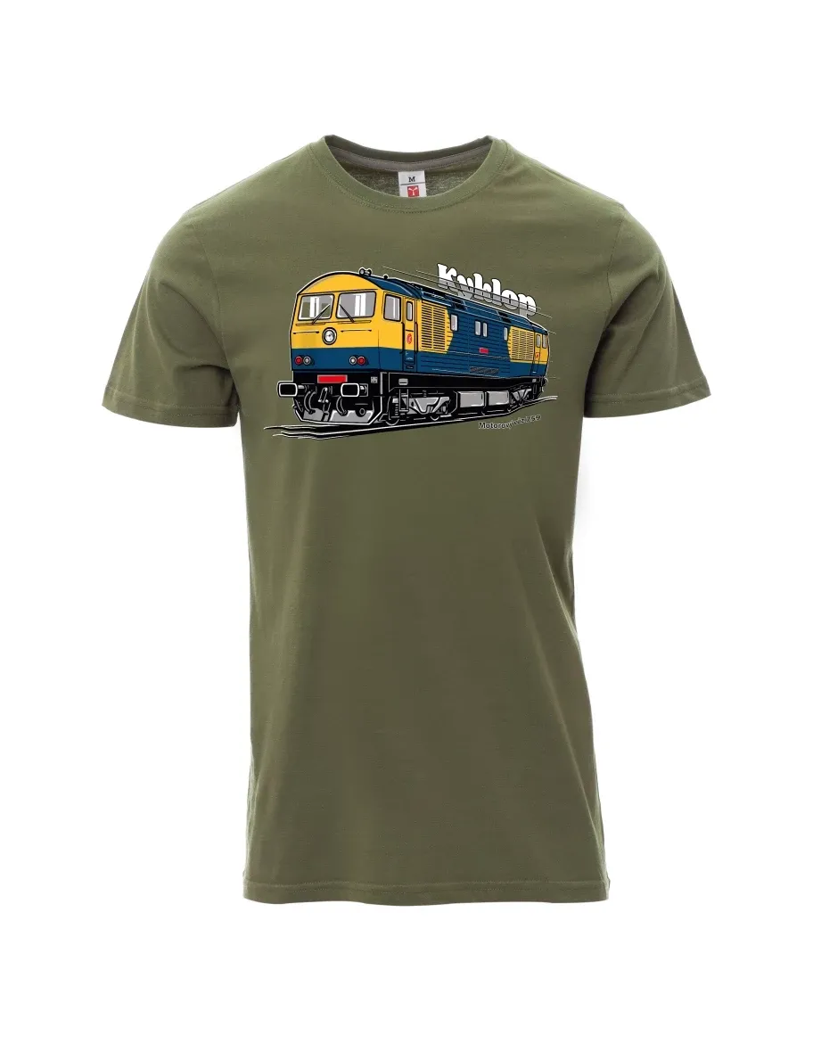 Khaki T-Shirt für Männer Triebwagen 759 „Kyklop“