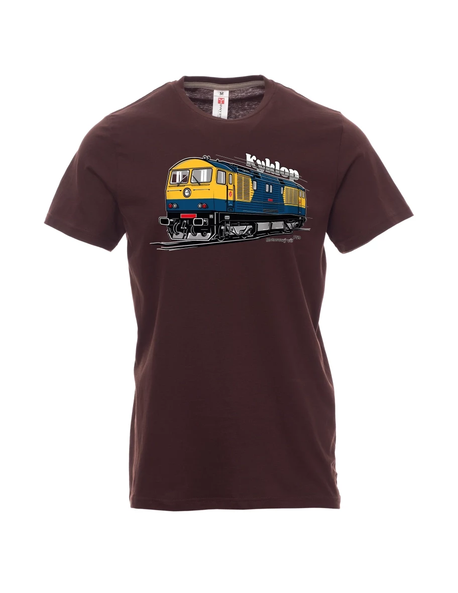 Dunkelbraun T-Shirt für Männer Triebwagen 759 „Kyklop“