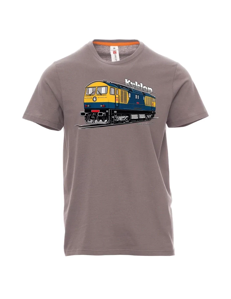 Stahlgrau T-Shirt für Männer Triebwagen 759 „Kyklop“