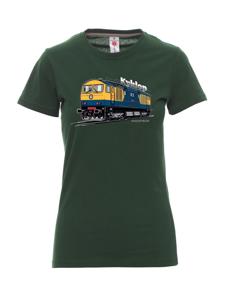 Dunkelgrün T-Shirt für Damen Triebwagen 759 „Kyklop“