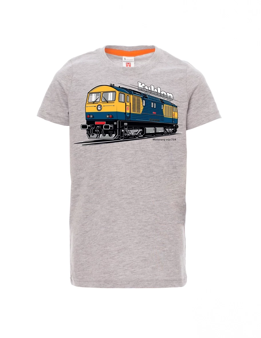 Grau melange Kinder T-Shirt Triebwagen 759 „Kyklop“