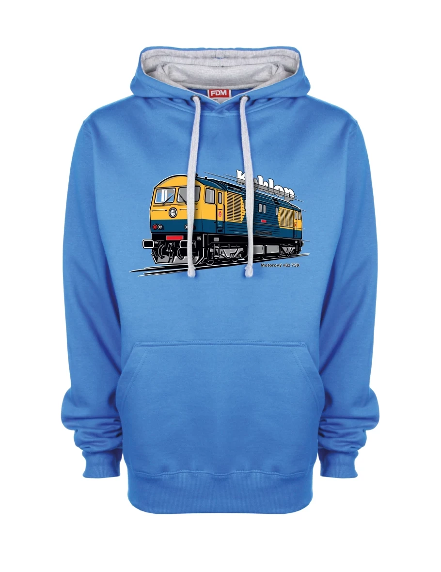 Grau-blaues Sweatshirt Triebwagen 759 „Kyklop“