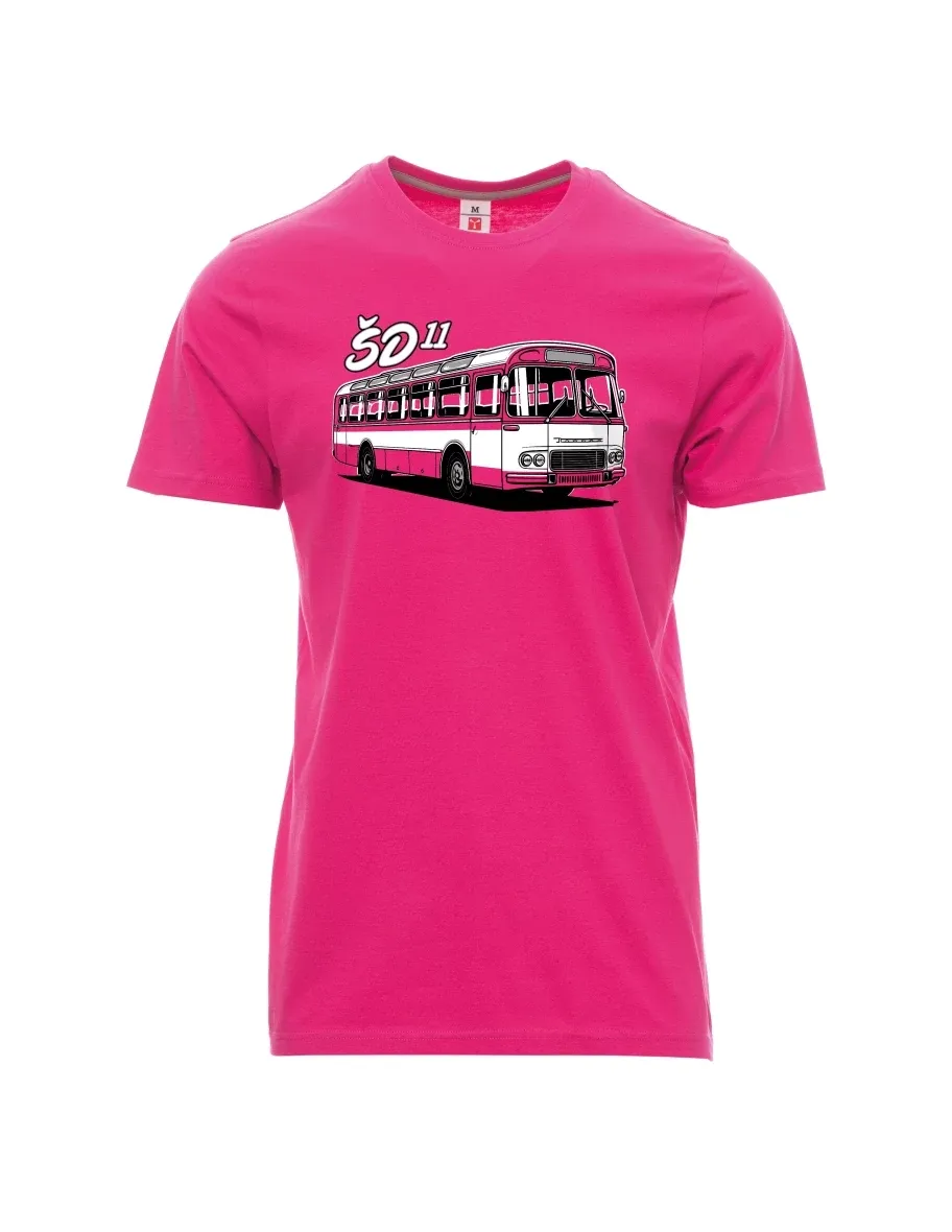 Rosa T-Shirt für Männer Autobus ŠD 11