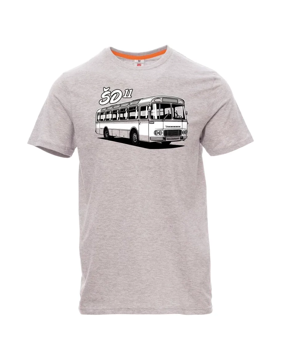 Grau melange T-Shirt für Männer Autobus ŠD 11