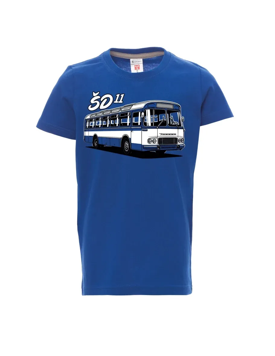 Blaues Kinder T-Shirt Autobus ŠD 11