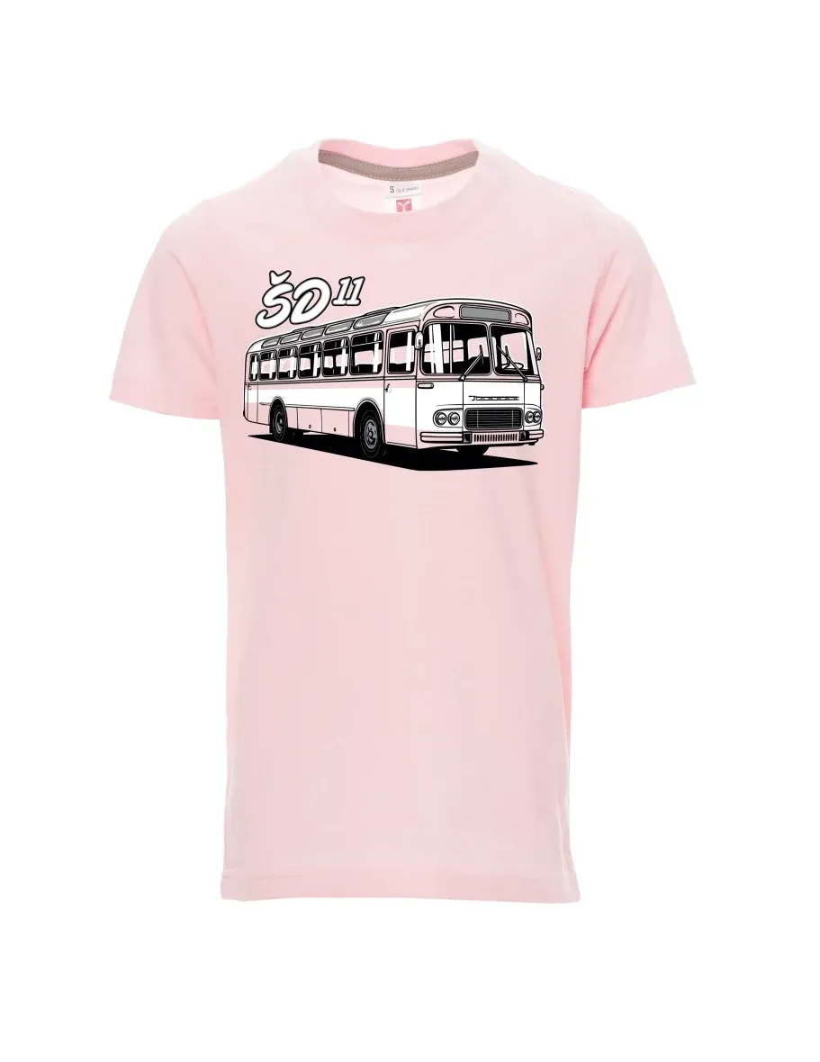Hell-Pink Kinder T-Shirt Autobus ŠD 11