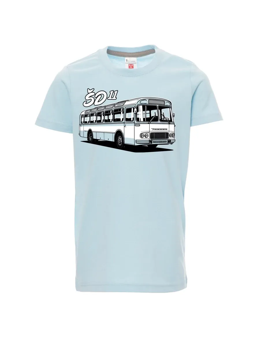Blassblaues Kinder T-Shirt Autobus ŠD 11