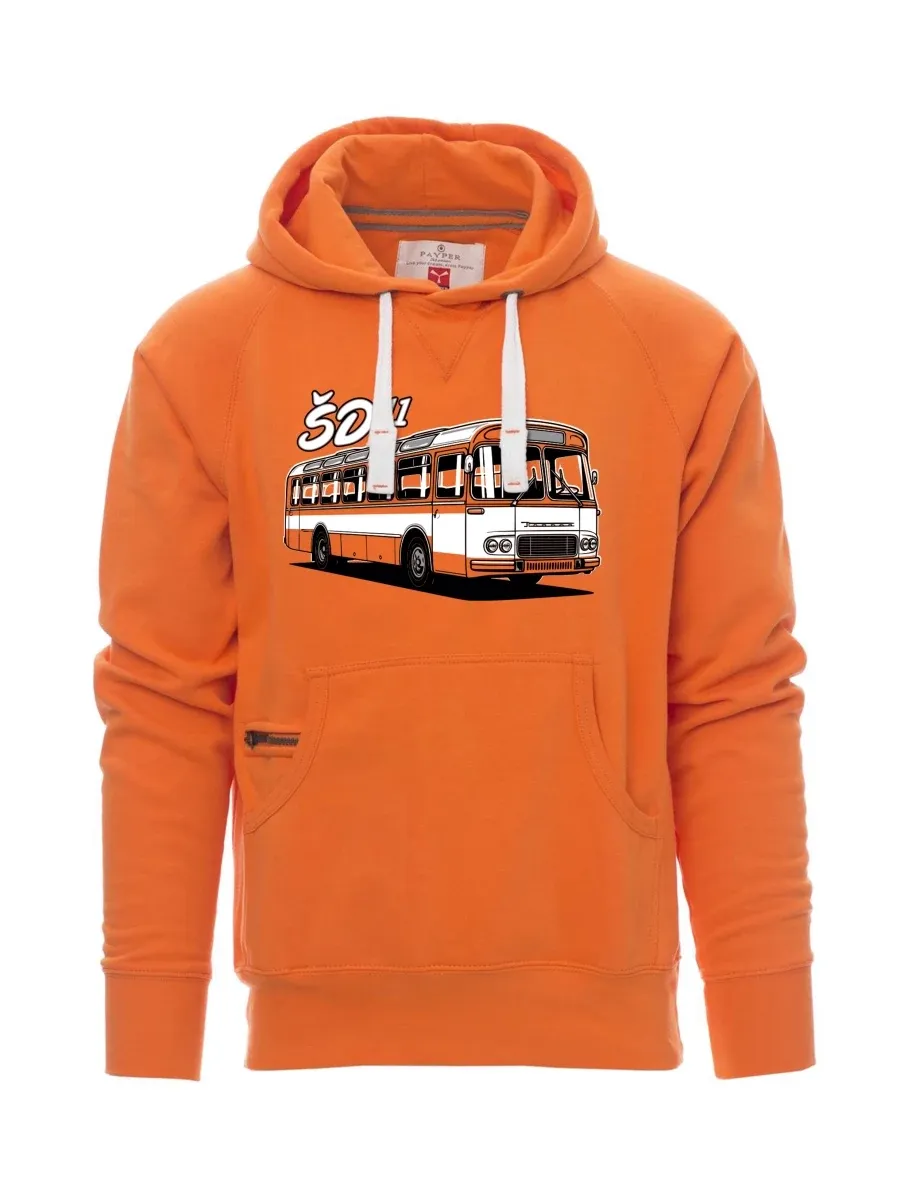 Orange Sweatshirt für Männer Autobus ŠD 11