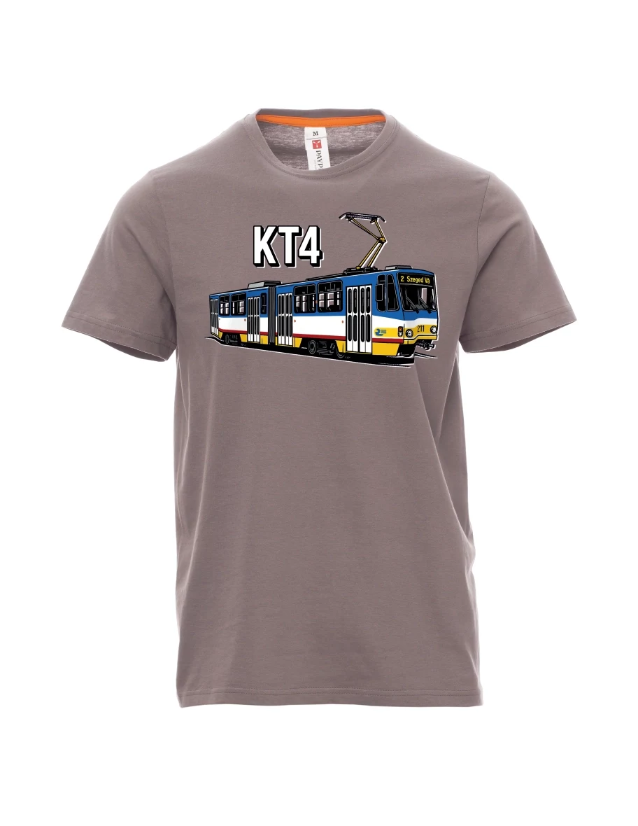 Stahlgrau T-Shirt für Männer Straßenbahn KT4