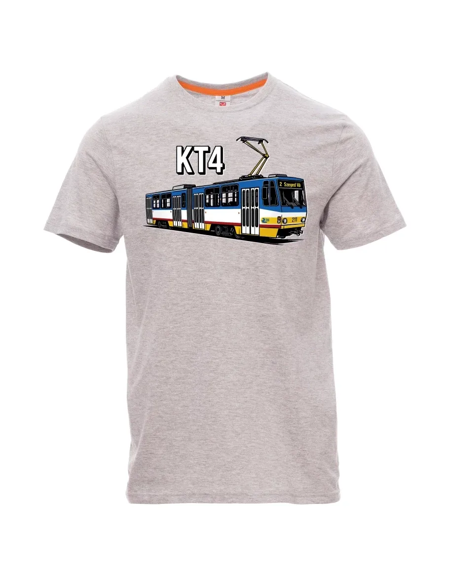 Grau melange T-Shirt für Männer Straßenbahn KT4