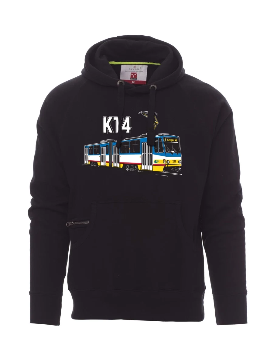 Schwarzes Sweatshirt für Männer Straßenbahn KT4