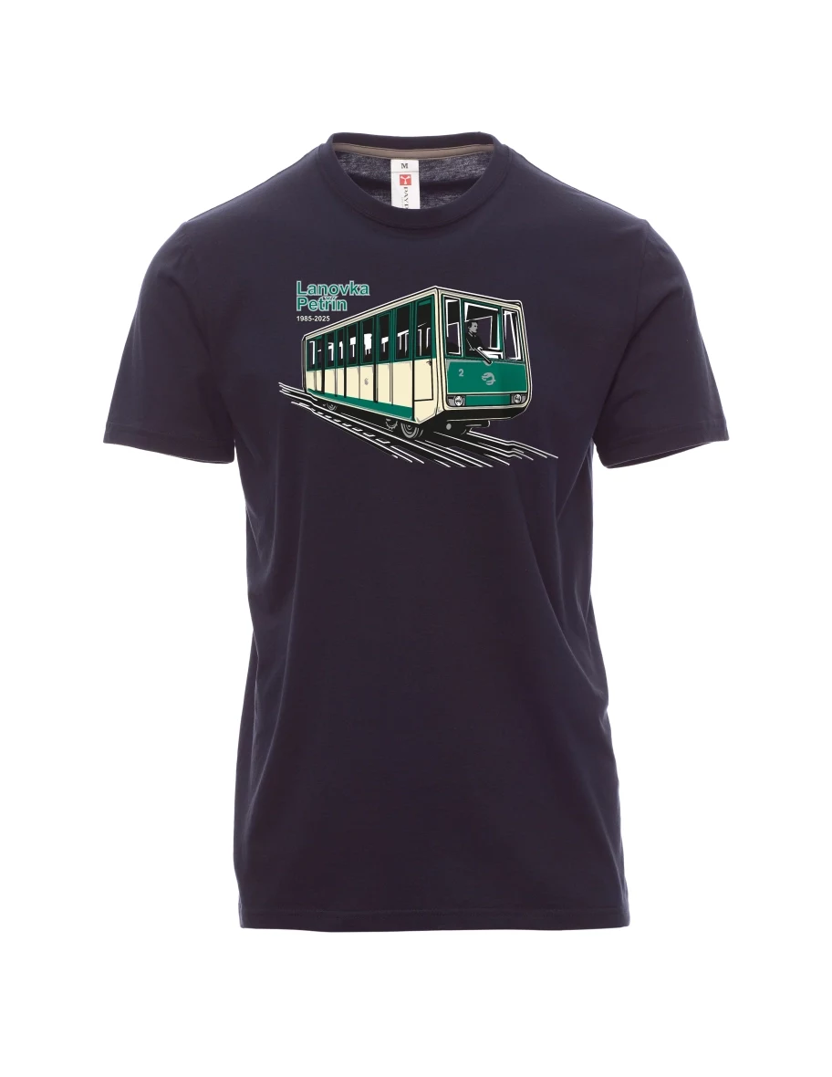 Marine T-Shirt für Männer Seilbahn Petřín