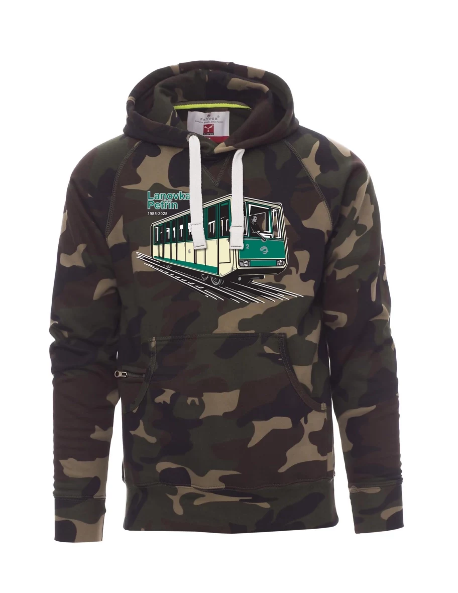 Tarnung Sweatshirt für Männer Seilbahn Petřín