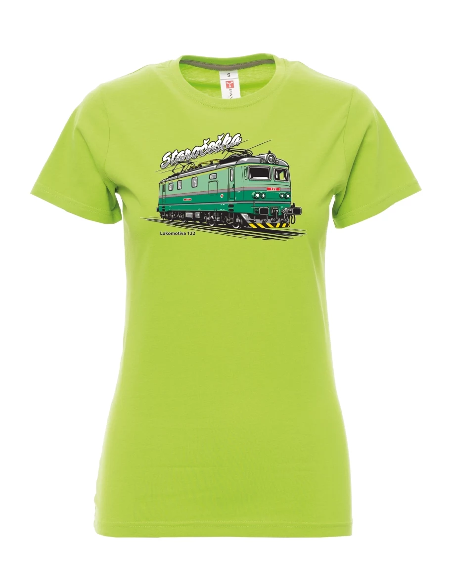 Limone T-Shirt für Damen Lokomotive 122 „Staročeška“