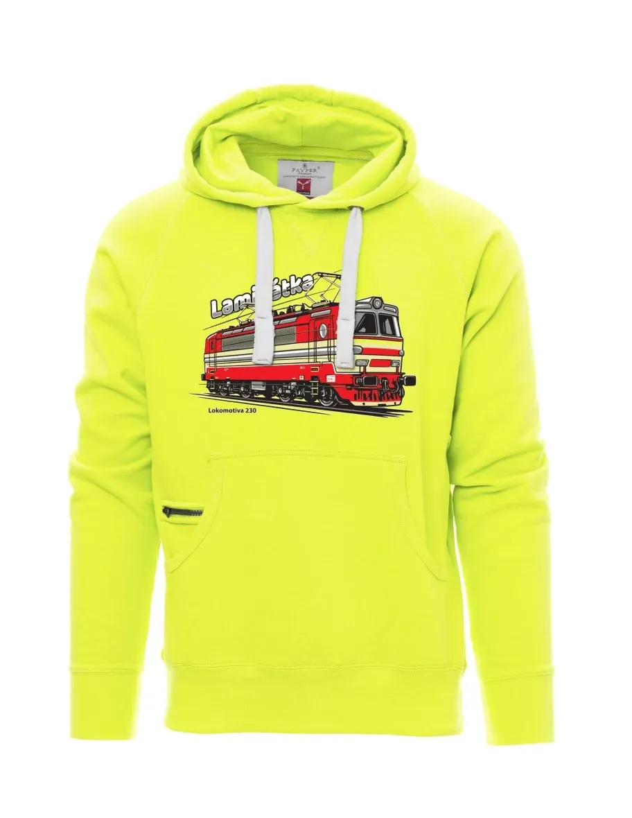 Fluoreszierendes Sweatshirt für Männer Lokomotive 230 „Laminátka“
