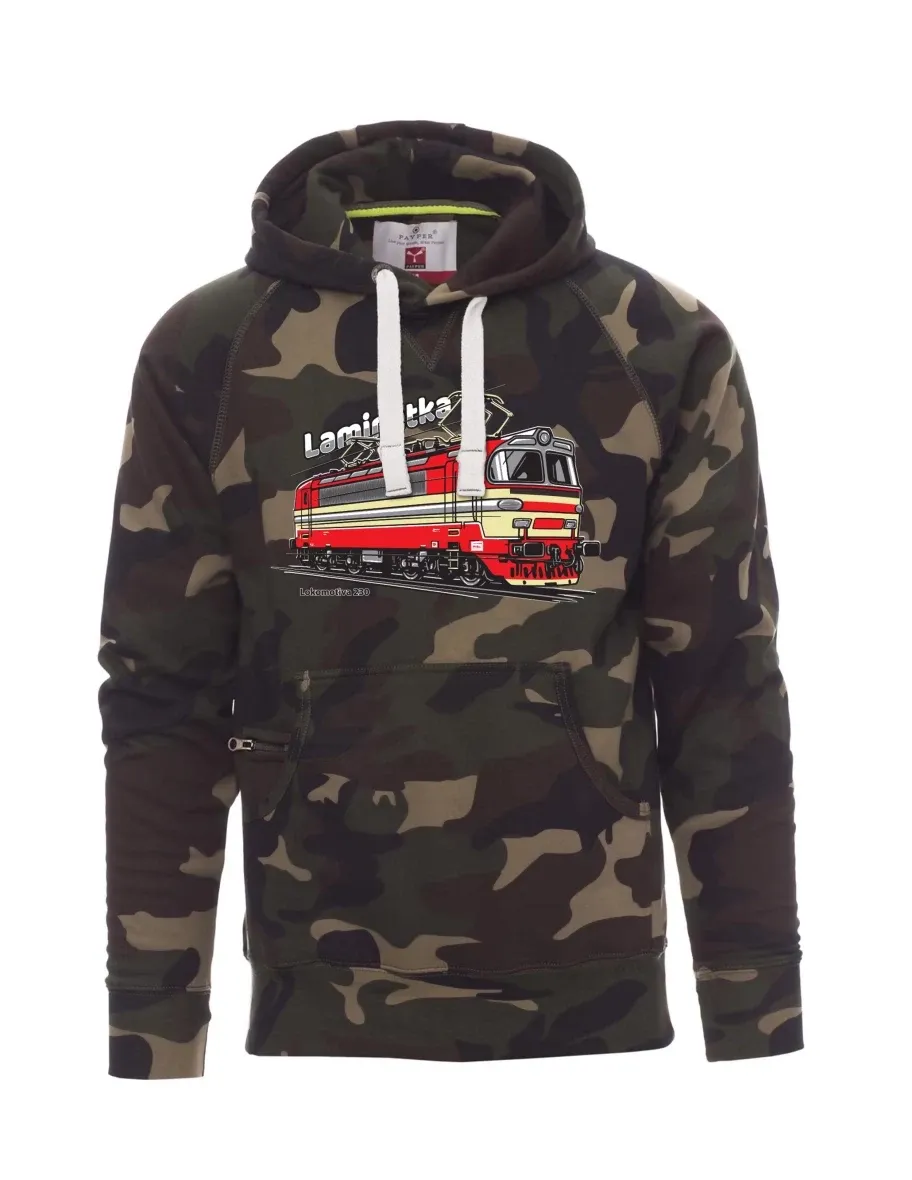 Tarnung Sweatshirt für Männer Lokomotive 230 „Laminátka“