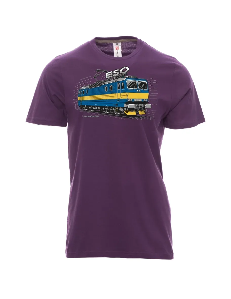 Violett T-Shirt für Männer Lokomotive 363 „ESO“