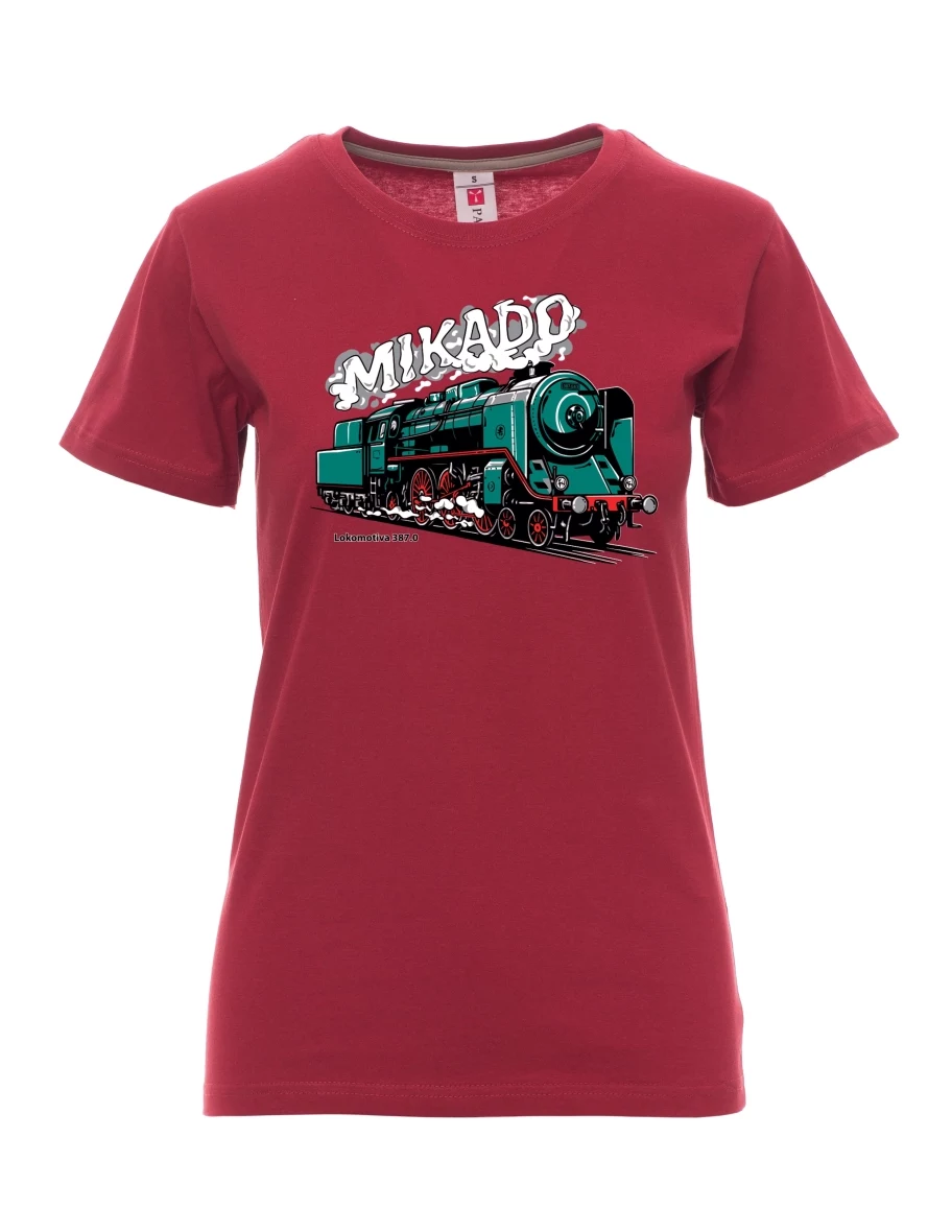 Bordeaux T-Shirt für Damen Lokomotive 387.0 „MIKADO“