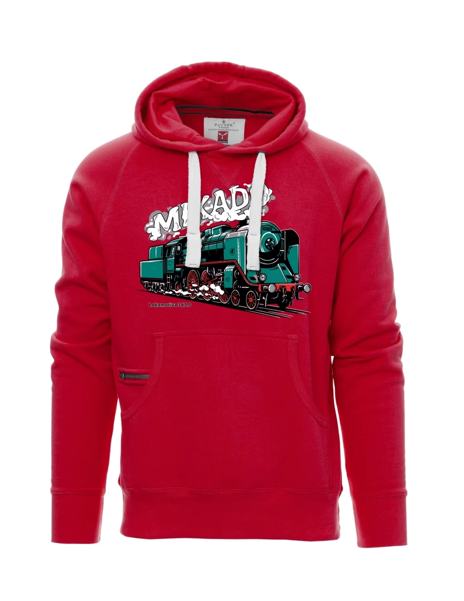 Rotes Sweatshirt für Männer Lokomotive 387.0 „MIKADO“