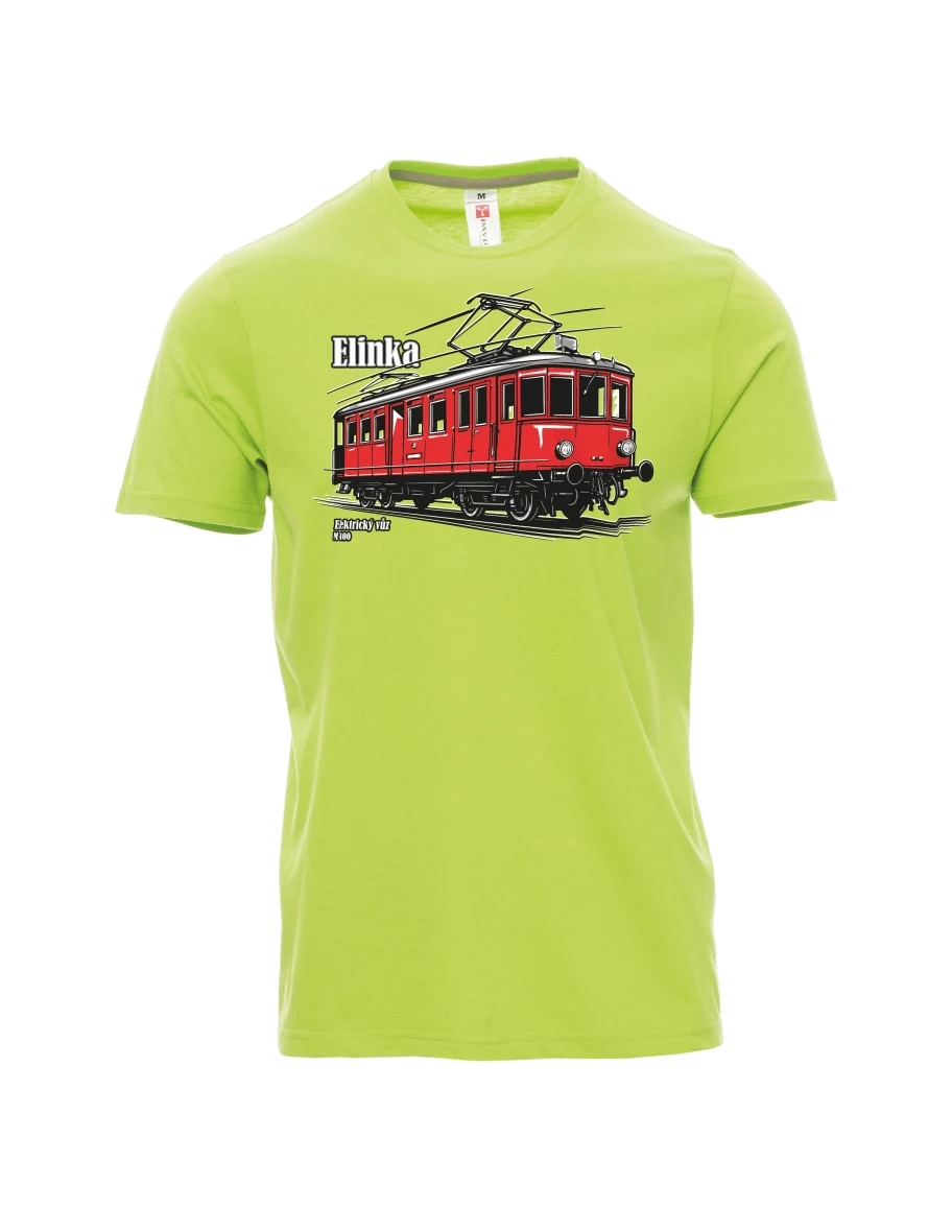 Hellgrünes T-Shirt für Männer Elektrotriebwagen M 400 „Elinka“