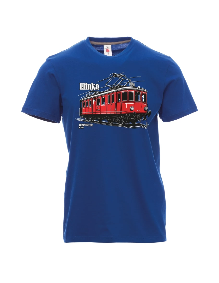 Blaues T-Shirt für Männer Elektrotriebwagen M 400 „Elinka“