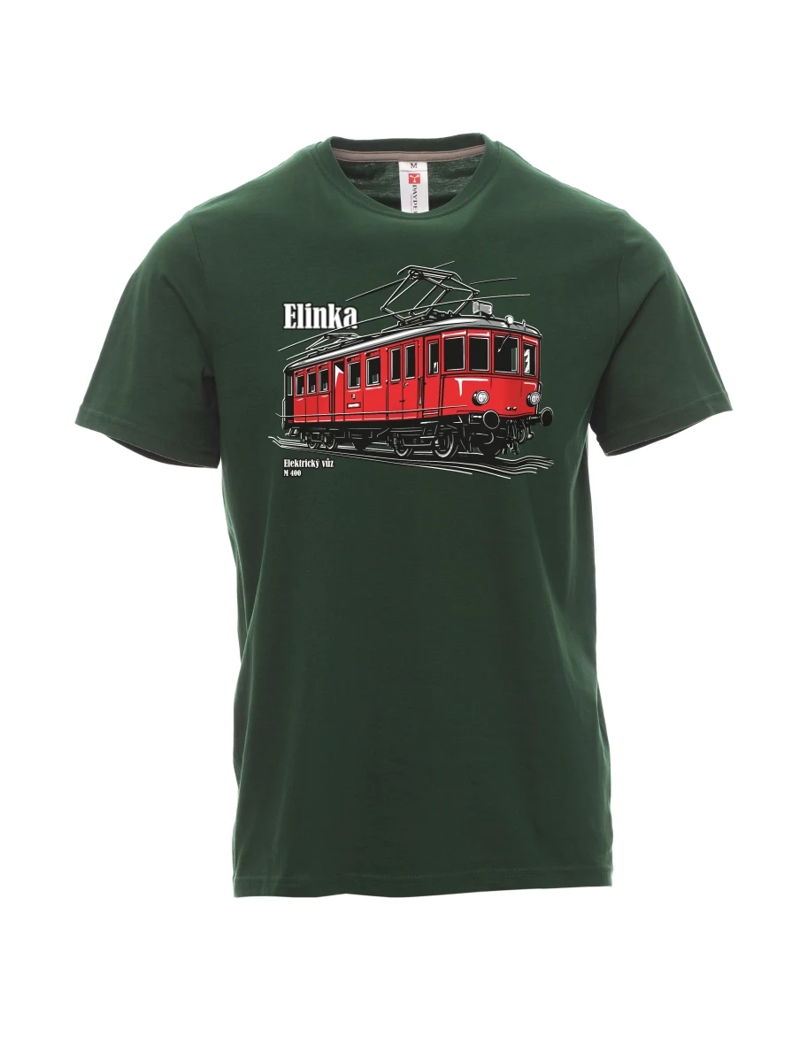 Dunkelgrün T-Shirt für Männer Elektrotriebwagen M 400 „Elinka“