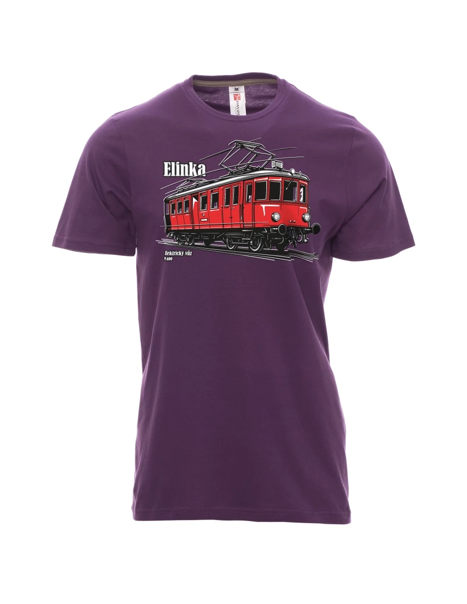 Violett T-Shirt für Männer Elektrotriebwagen M 400 „Elinka“