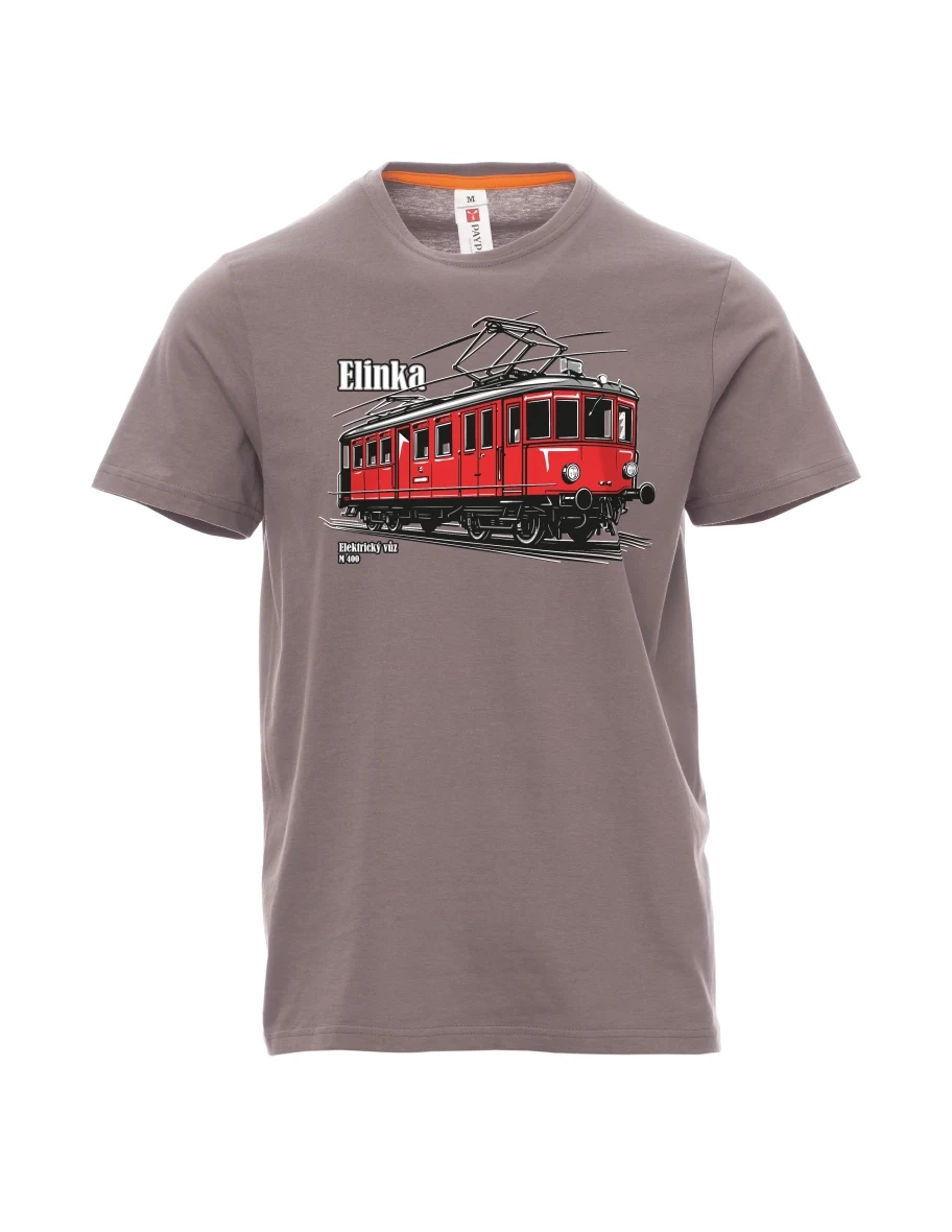 Stahlgrau T-Shirt für Männer Elektrotriebwagen M 400 „Elinka“