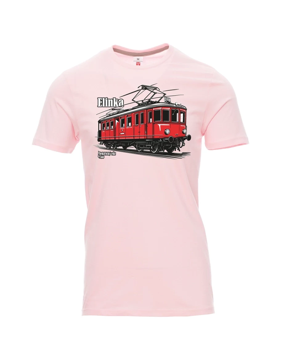 Hell-Pink T-Shirt für Männer Elektrotriebwagen M 400 „Elinka“