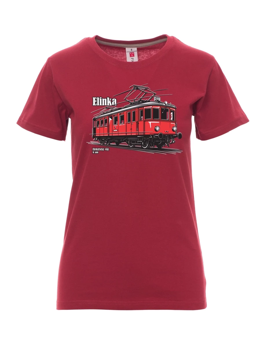 Bordeaux T-Shirt für Damen Elektrotriebwagen M 400 „Elinka“