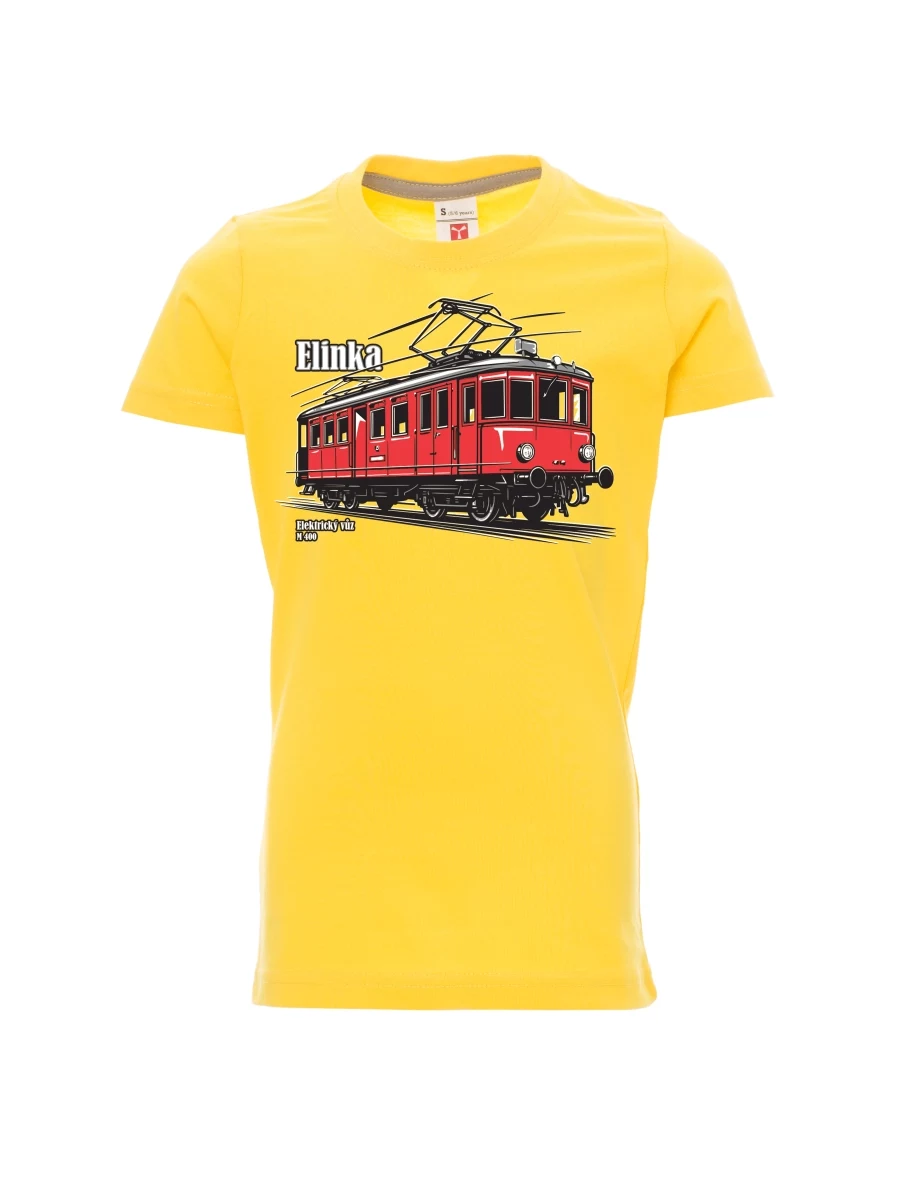 Gelbes Kinder T-Shirt Elektrotriebwagen M 400 „Elinka“
