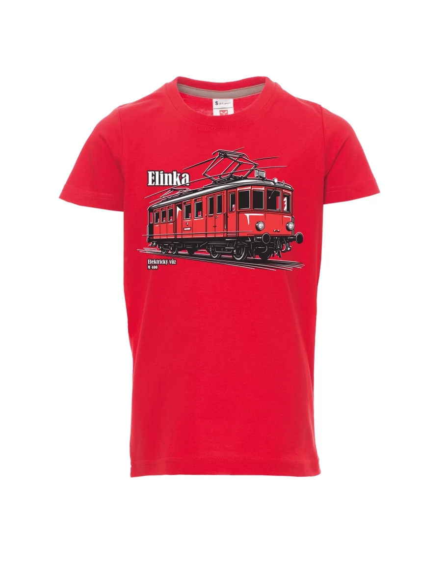 Rotes Kinder T-Shirt Elektrotriebwagen M 400 „Elinka“