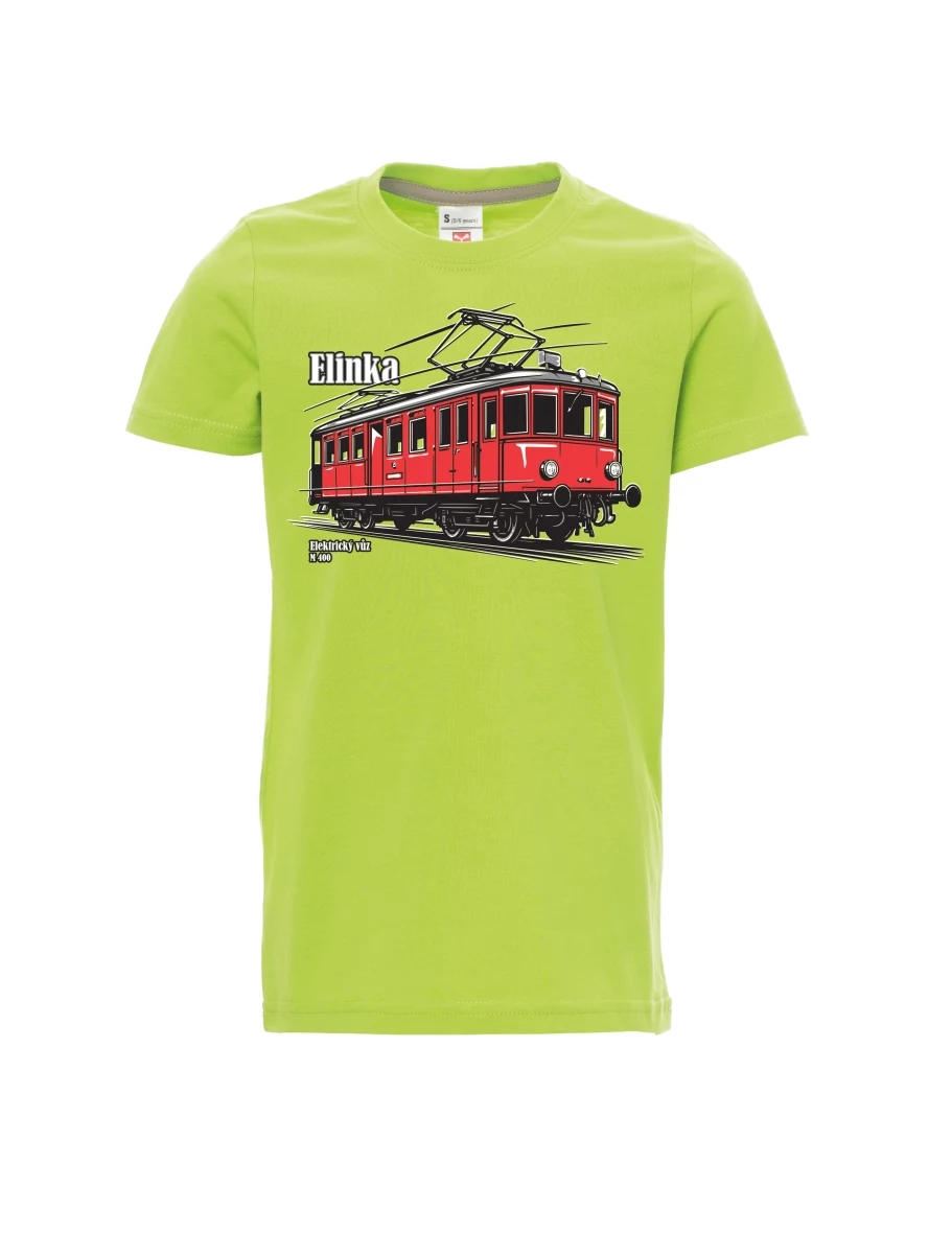 Hellgrünes Kinder T-Shirt Elektrotriebwagen M 400 „Elinka“