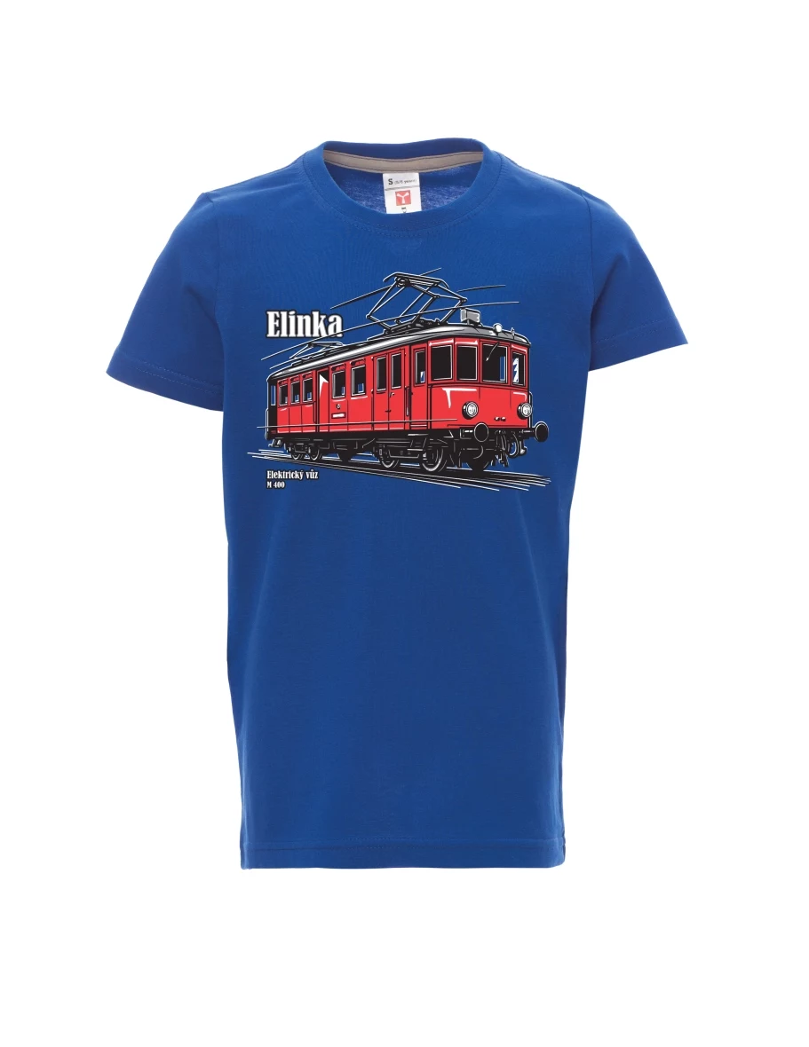 Blaues Kinder T-Shirt Elektrotriebwagen M 400 „Elinka“