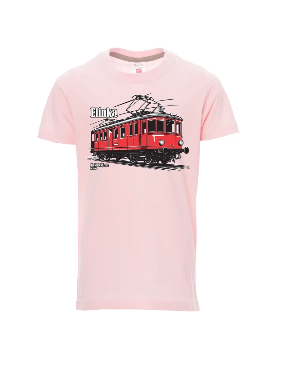 Hell-Pink Kinder T-Shirt Elektrotriebwagen M 400 „Elinka“