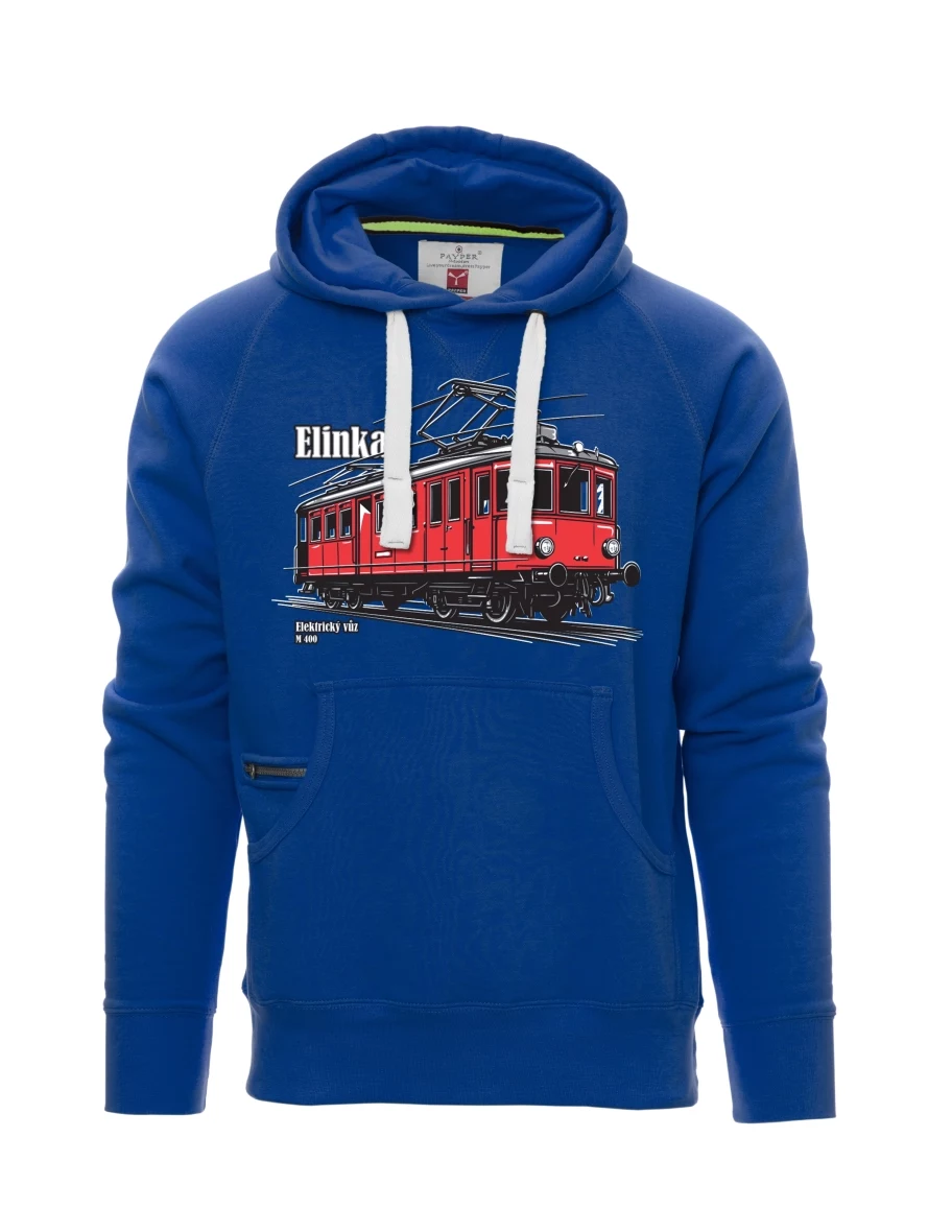 Blaues Sweatshirt für Männer Elektrotriebwagen M 400 „Elinka“