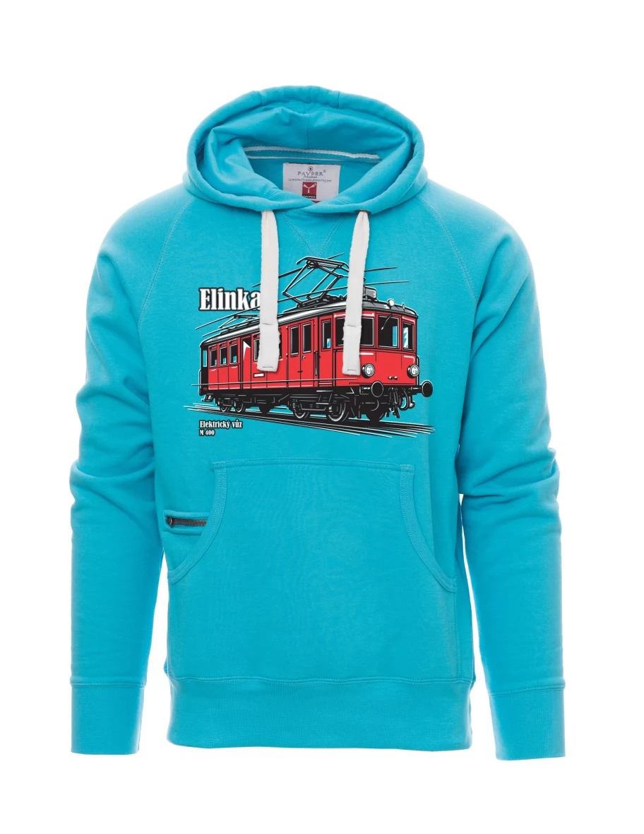 Hellblaues Sweatshirt für Männer Elektrotriebwagen M 400 „Elinka“