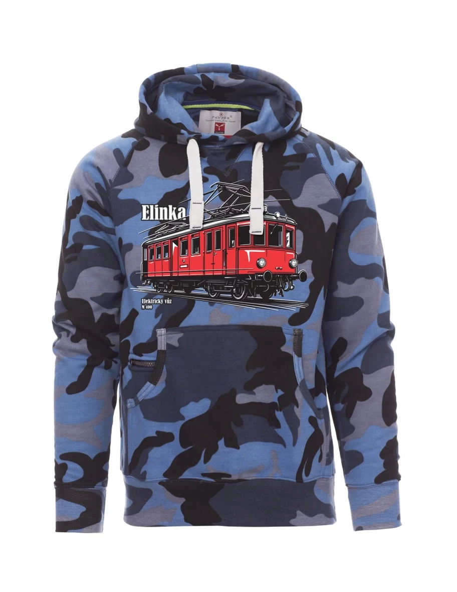 Tarnung blaues Sweatshirt für Männer Elektrotriebwagen M 400 „Elinka“